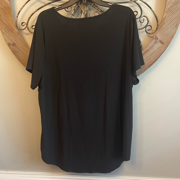 roz & ALI Black Tunic Top - Picture 2 of 3